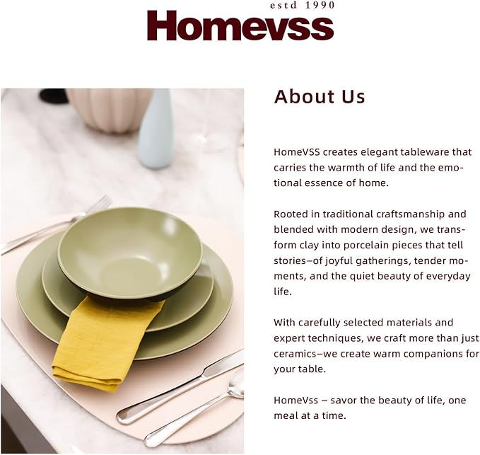Stoneware Two-Tone Colors Life 12pc Dinner Set， Outside Shiny Black + Inside Matte Glaze Olive)