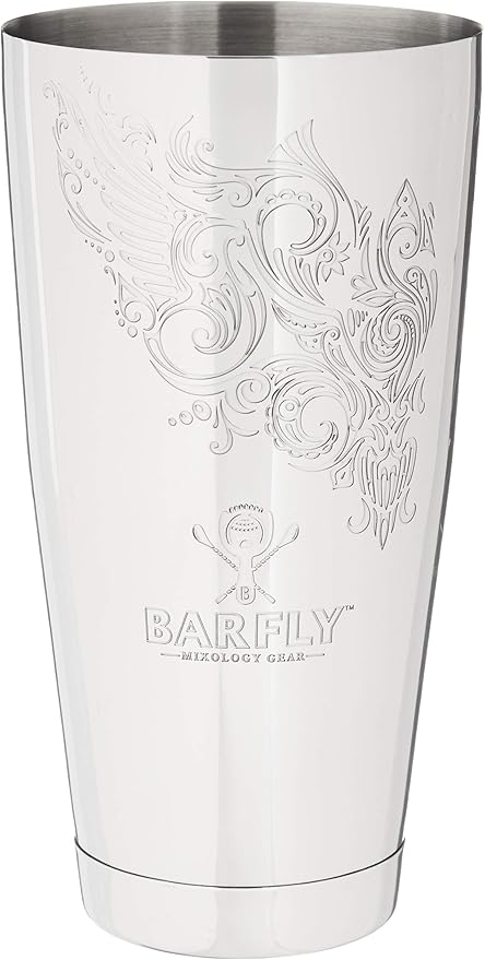 Barfly Cocktail Tin, Large 28 oz (828 ml), Stainless Steel, Logo Etch