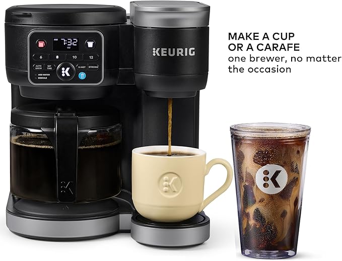 Keurig K-Duo Hot & Iced Single Serve & Carafe Coffee Maker – MultiStream Technology, 72oz Reservoir, Ideal for Holiday Hosting & Gift Giving (Gen 2)