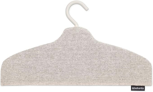 Brabantia - Steam Clothes Hanger - Solid Surface for High-Pressure Steaming on Collars and Shoulders - Quick & Easy Results - Double-Sided Use - Versatile 360° Rotating Hook - Gray