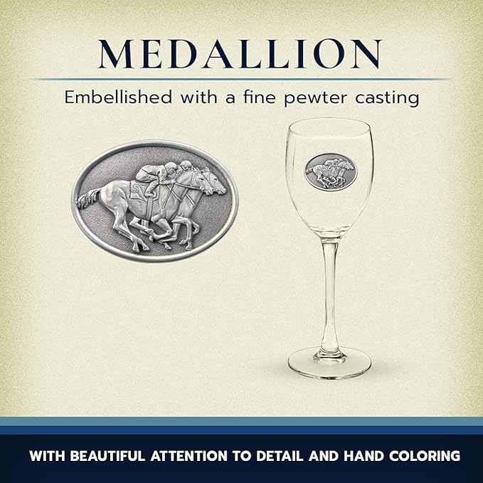 Heritage Pewter By a Nose Glass Goblets – Set of 2 | 12 OZ Goblet Wine Glasses | Expertly Crafted Pewter Glass