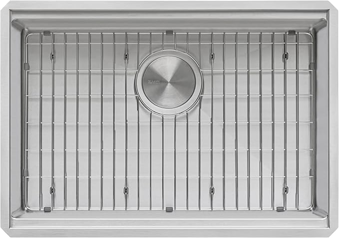 Ruvati 27-inch Undermount Rounded Corner Workstation Kitchen Sink Single Bowl – 16 Gauge Stainless Steel Kitchen Sinks with Brushed Finish hides scratches, Easy-to-Clean - RVH8327
