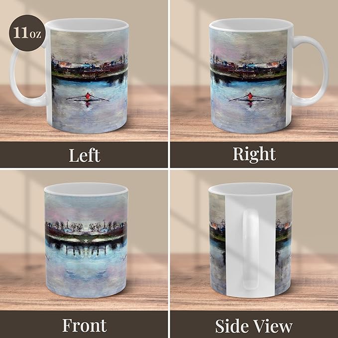 Rowers Mug - 11oz Ceramic Coffee Cup - Unique Rowing-Themed Gift Microwave & Dishwasher Safe - Personalized Crew Team Present for Birthday, Christmas, Appreciation