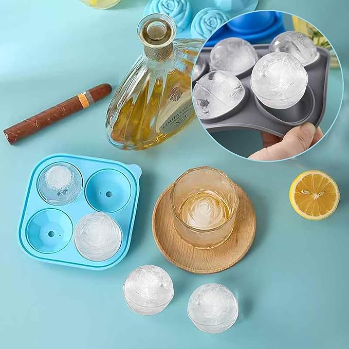 Soda Siphon, 1L Portable Soda Maker Carbonated Water Maker Machine, with Ice Cube Mold, Sparkling Water Maker for Homemade Soda Water, Cocktails, DIY Sparkling Drinks, (Not Included CO2 Cartridges)