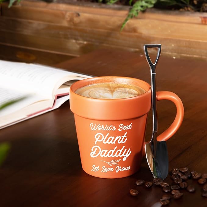 Dad Gifts for Christmas from Daughter Son, Birthday Gardening Plant Lover Gifts for Dads Who Wants Nothing, Cool Father Gift for New Bonus Dad Daddy, Dads Mug