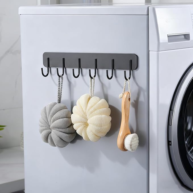 Kitchen Storage Set Without Drilling - Ultra-Strong Magnetic Kitchen Storage Hooks & Magnetic Paper Towel Holder & Magnet Tumbler Lid Organizer, Kitchen Utensil Hanger