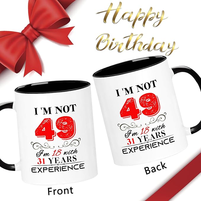 1976 49th Birthday Mug for Women Men, Turning 49 Year Old Birthday Gifts for Mom, Dad, Grandma, Grandpa, Wife, Husband, Daughter, Sister, Best Friends, Coworkers, Her, Him, 11oz Coffee Cup