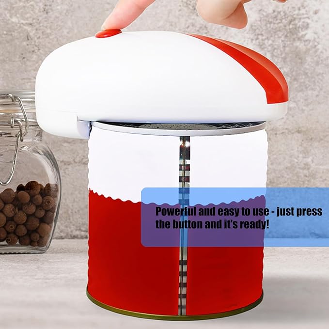 Automatic Can Opener for Jar Opening Portable Rechargeable Electric Bottle Lid Opener for Homes Kitchen Use