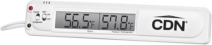CDN Audio/Visual Refrigerator/Freezer Alarm | Room & Refrigerator/Freezer Monitoring, Alert, 39" Sensor Cable, Protects Against Food Spoilage During Power Outages - TA20