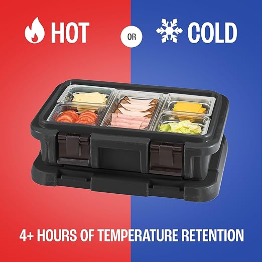 Cambro UPCS140110 Stackable Top Loading S-Series Ultra Pan Carriers, 12.3 Quart, Polypropylene, Black, NSF