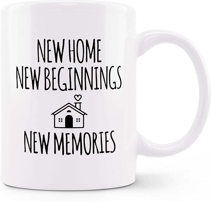 New Home Gifts Coffee Mug, Best Housewarming Gifts, House Warming Gifts New Home House, Homeowner Householder Ceramic Coffee Mugs 11 oz
