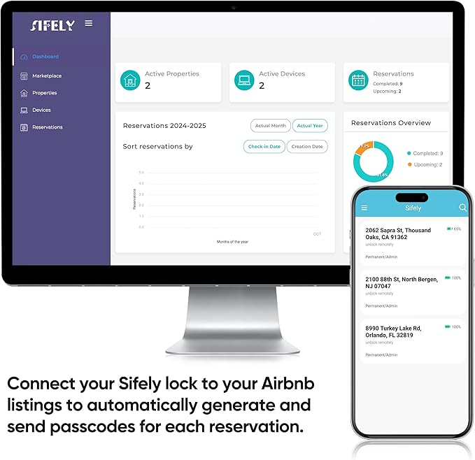 Fingerprint Smart Door Lock with Handle & Keypad – Bluetooth Keyless Entry for Front Door, Home, Kids, Guests, Airbnb & Rental, App + Code Access, Compatible with Alexa & Google, Easy DIY Install