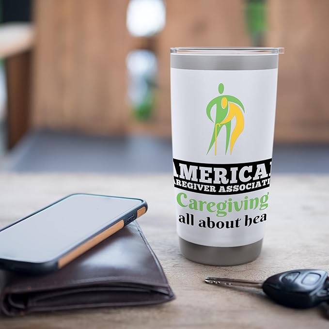 Caregiving Is All About Heart (Official ACA Merch) Stainless Steel Insulated Tumbler