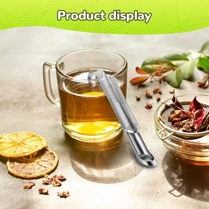 304 Stainless Steel Tea Diffuser, 2025 New Loose Leaf Tea Infuser, Portable Teas Infuser for Office and Home, Spices, Seasonings, Coffee Steeper for Coffee Lovers, Teas Holder Loose Leaf for Gift (3)