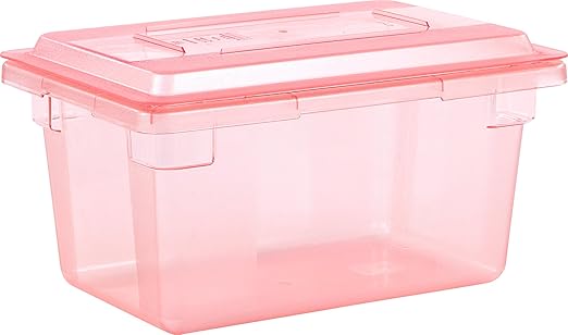 Carlisle FoodService Products 10617C05 StorPlus Color-Coded Food Box Storage Container Lid Only, 18" x 12", Red (Pack of 6)