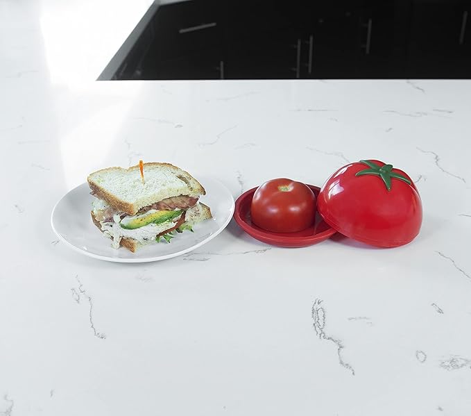 Joie Fresh Pod Tomato Storage Container, Keeps Leftover Half Flavorful and Firm in Fridge, Reusable Kitchen Gadget, BPA Free, Dishwasher Safe