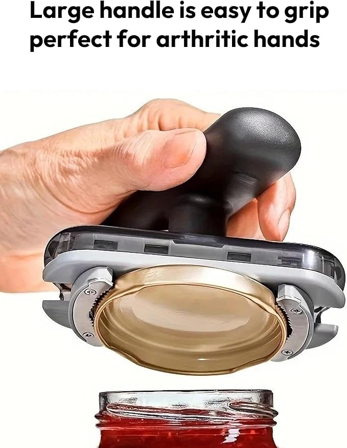 Adjustable Multifunctional Jar & Bottle Opener – Heavy-Duty Manual Kitchen Tool for Effortless Lid Removal, Stubborn Jar Lids, Beverage Bottles & Party Essentials