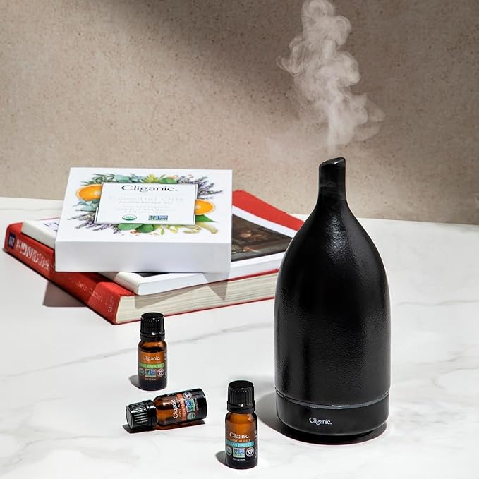Cliganic Organic Frankincense Essential Oil - Boswellia Serrata, 100% Pure Natural Undiluted, for Aromatherapy | Non-GMO Verified