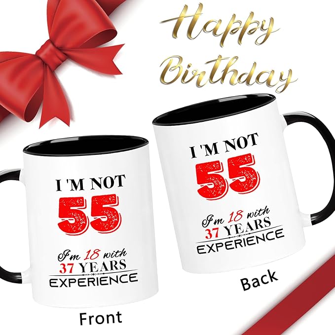 1970 55th Birthday Mug for Women Men, Turning 55 Year Old Birthday Gifts for Mom, Dad, Grandma, Grandpa, Wife, Husband, Daughter, Sister, Best Friends, Coworkers, Her, Him, 11oz Coffee Cup