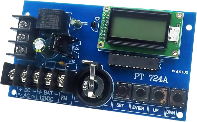 PT724A Digital Timer 365 Day 24 Hr Annual Event Timer Board Compatible with Altronix PT724A