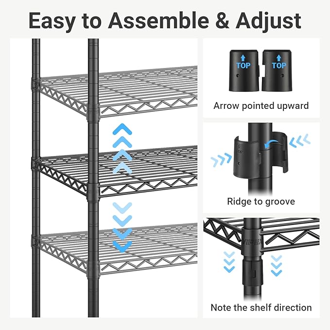 VIPEK R3C Rolling Clothes Rack with Cover Portable Closet for Hanging Clothes, Heavy Duty Garment Rack Freestanding Racks with Wheels&Side Hooks, Black Rack with Black Upgraded Polyester Cover