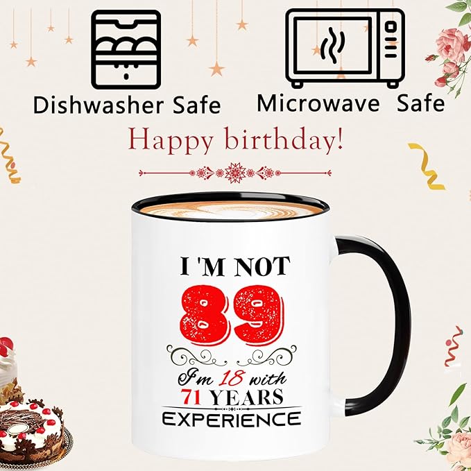 1936 89th Birthday Mug for Women Men, Turning 89 Year Old Birthday Gifts for Mom, Dad, Grandma, Grandpa, Wife, Husband, Daughter, Sister, Best Friends, Coworkers, Her, Him, 11oz Coffee Cup