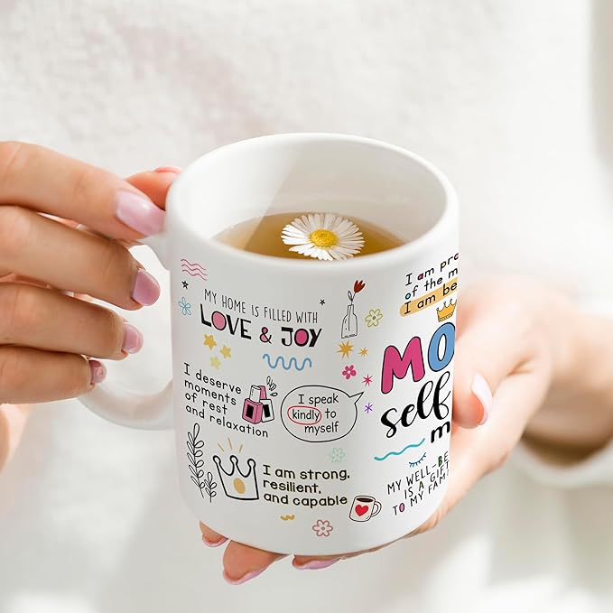 Mothers Day Gifts for Mom Mugs, Mama Coffee Mug with Inspirational Quote, Cute Mama Mugs for Daily Tea and Coffee, Coffee Mug for Mom Affirmations, Best Moms Cup Gift from Daughter, Son