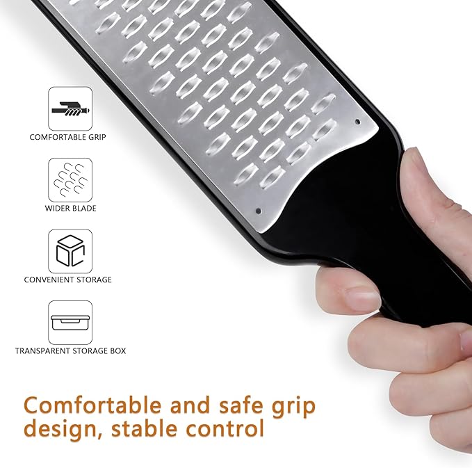 LHS Cheese Zester Ribbon Blade for Hard Cheese, Apple, Carrot, Zucchini and Chocolate, Stainless Steel Kitchen Tool Zester