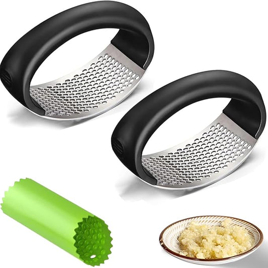 2026 New Stainless Steel Garlic Crusher - Garlic Crusher, Home & Kitchen Garlic Press,Home Kitchen Utensils Portable Manual Garlic Crusher. (2)