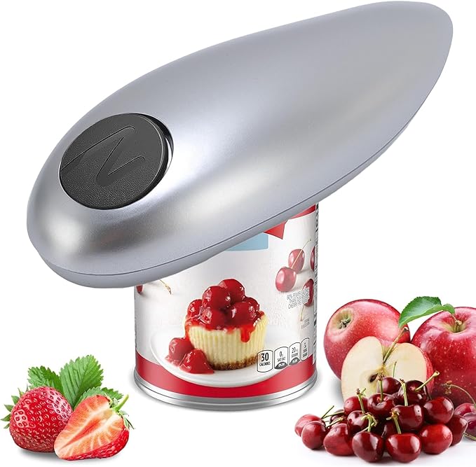 TARSHYRY Automatic Electric Can Opener, Stainless Steel Hand Held Battery Operated Can Opener for Seniors, Kitchen Gadgets