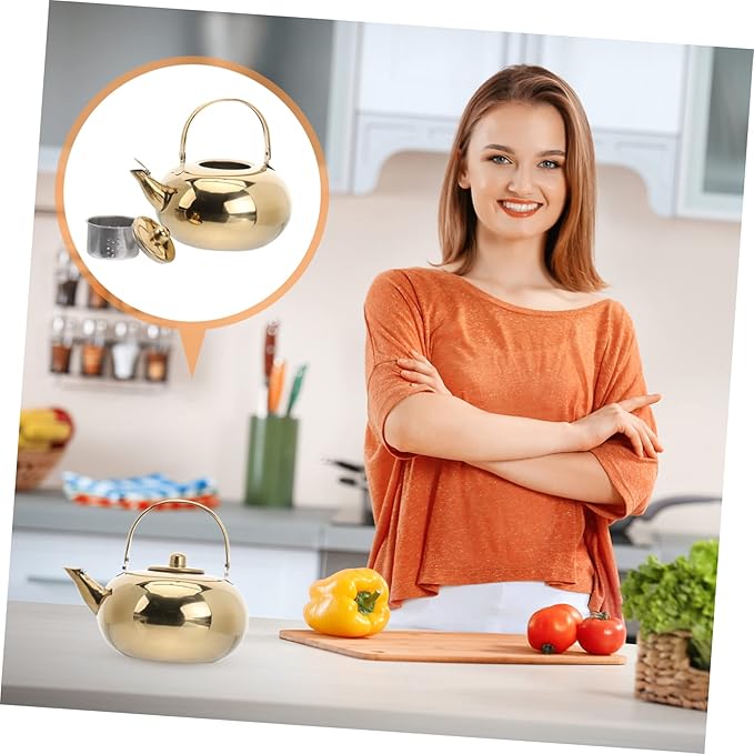 ABOOFAN Home Use Kettle Strainer Portable Tea Kettle with Stainless Steel Material