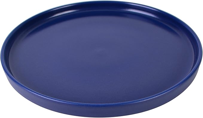 222 Fifth 12 Pieces Porcelain Dinnerware Set for 4, Elegant Navy Blue Plates and Bowls Sets, Matte Ceramic Dishes, Chip Resistant Kitchen and Dining Dish Set, Microwave & Dishwasher Safe, Kaden