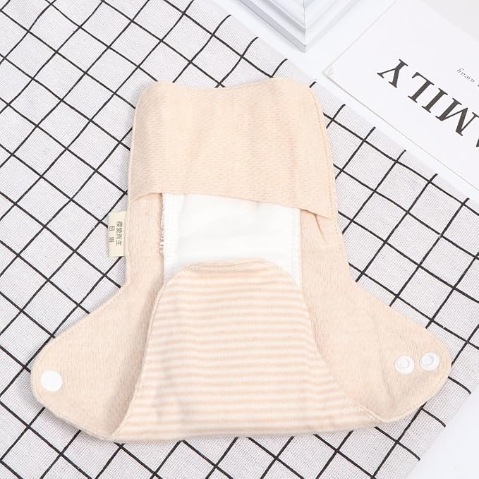 UPKOCH 2pcs Reusable Washable Menstrual Pads Cotton Panty Liners for Women Portable Absorbent Sanitary Towels Foldable Eco-Friendly for Travel and Daily Use