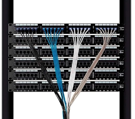 Monoprice Cat6A 50ft White 5-Pk Patch Cable UTP 30AWG 10G Pure Bare Copper Snagless RJ45 SlimRun Series Ethernet Cable