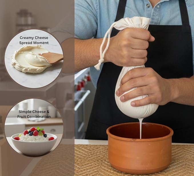 PurpleEssences Empty Spice Bags for Cooking Soup - Natural Unbleached Cotton Muslin Drawstring Cheesecloth Bags for Tea, Herbs, Bone Broth, Cold Brew & Straining - Natural (4, 12 x 14 Inch)