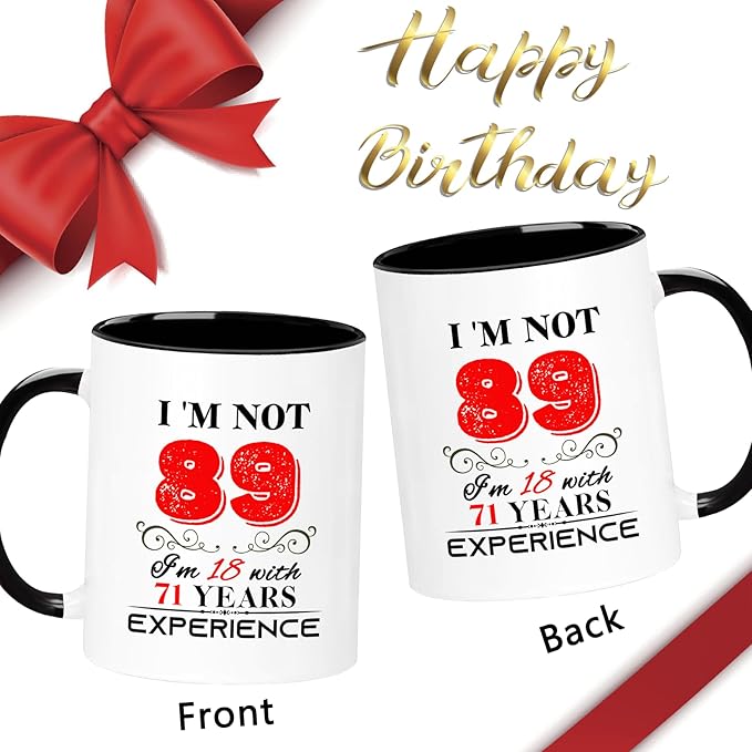 1936 89th Birthday Mug for Women Men, Turning 89 Year Old Birthday Gifts for Mom, Dad, Grandma, Grandpa, Wife, Husband, Daughter, Sister, Best Friends, Coworkers, Her, Him, 11oz Coffee Cup