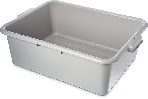 Carlisle FoodService Products 44011SKD23 Comfort Curve Bus Box/Utility Box, 7" Deep, Gray (Pack of 240)