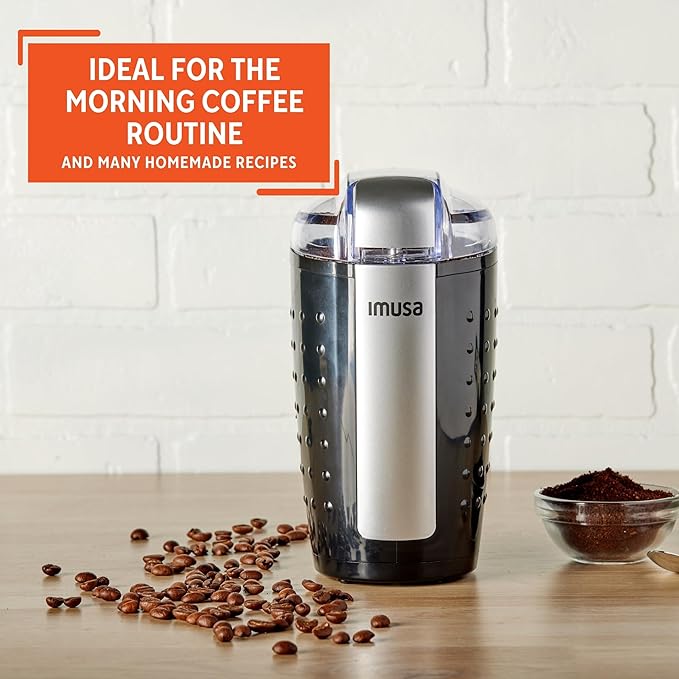 IMUSA 3oz Electric Coffee & Spice Grinder, Black