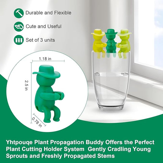 3 Pcs Plant Propagation Buddy, Propagated Plant Holders for Sprouts, Stems & Shoots and cuttings, Sturdy Support for Indoor Plants & Propagation Station Use, Ideal Gifts for Plants Lovers