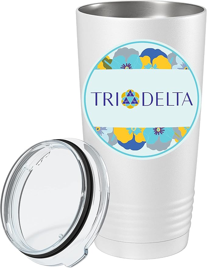 Sorority Stainless Steel Tumbler - 20oz - Ringed Base (#3)
