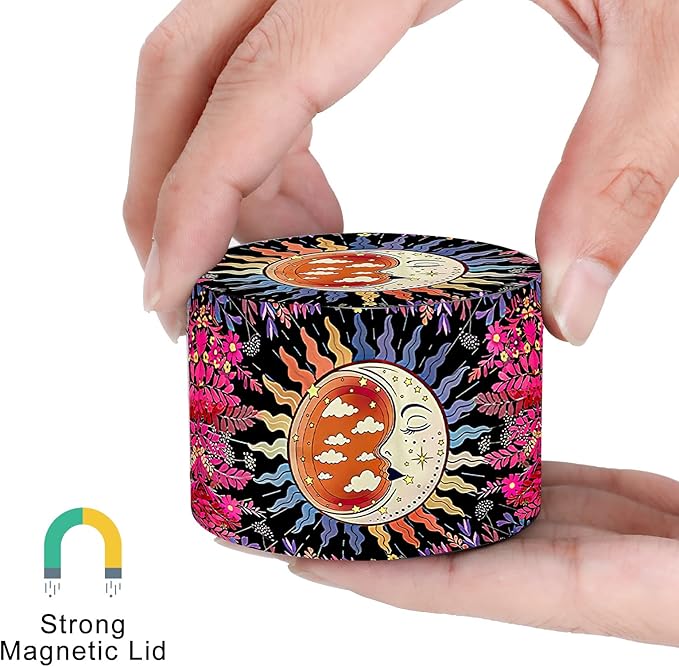 2.5 Inch Boho Grinder, Large Spice Grinder（The Sleeping Moon Pattern）