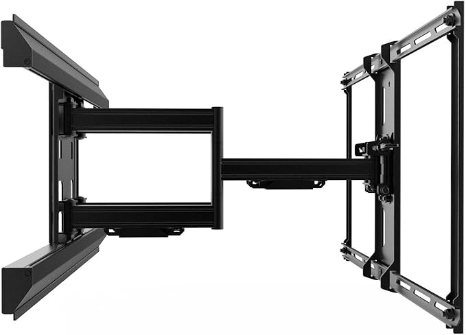 Kanto PMX680 Full Motion Pro Series Mount for 39" to 80" TVs | Adjustable Positioning | Integrated Cable Management | Toolless Tilt | Black