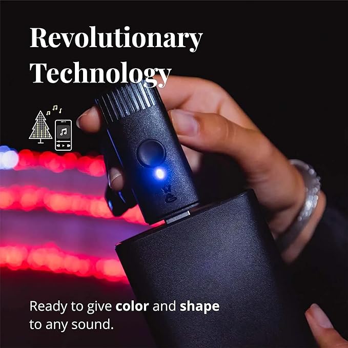 Twinkly Music & Curtain Bundle - App-Controlled Lights with Bluetooth and Wi-Fi Powered Sound Sensor