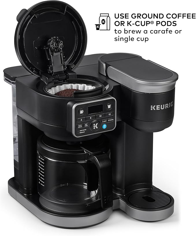Keurig K-Duo Hot & Iced Single Serve & Carafe Coffee Maker – MultiStream Technology, 72oz Reservoir, Ideal for Holiday Hosting & Gift Giving (Gen 2)