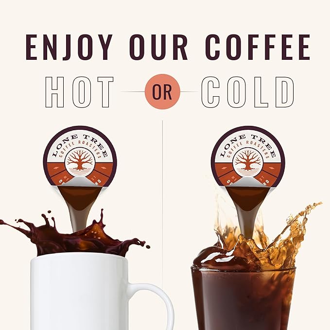 Lone Tree Single-Serve Coffee Pods – Premium 100% Arabica Liquid Concentrate – Smooth & Bold Medium Original Roast – 12 Pods – Ready Hot or Iced