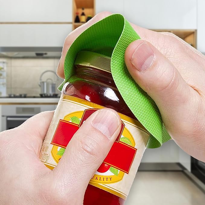 6PCS Round Jar Gripper Pads - Rubber Jar Opener, Kitchen Coasters for Seniors with Arthritis, 6 Colors