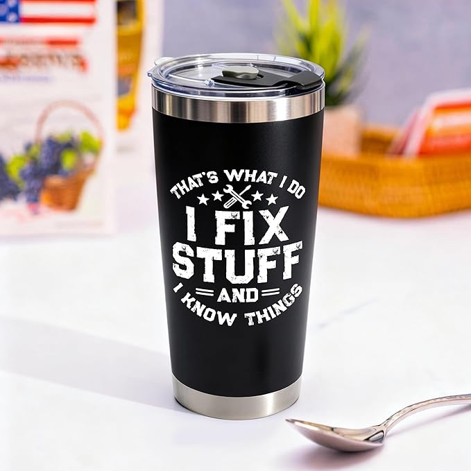Christmas Gifts for Men, Dad, Grandpa - Birthday Gifts for Mens Unique - Stocking Stuffers for men - Dads Birthday Gift Ideas - 20Oz Men Tumbler Stainless Steel for Birthday, Father's Day, Christmas