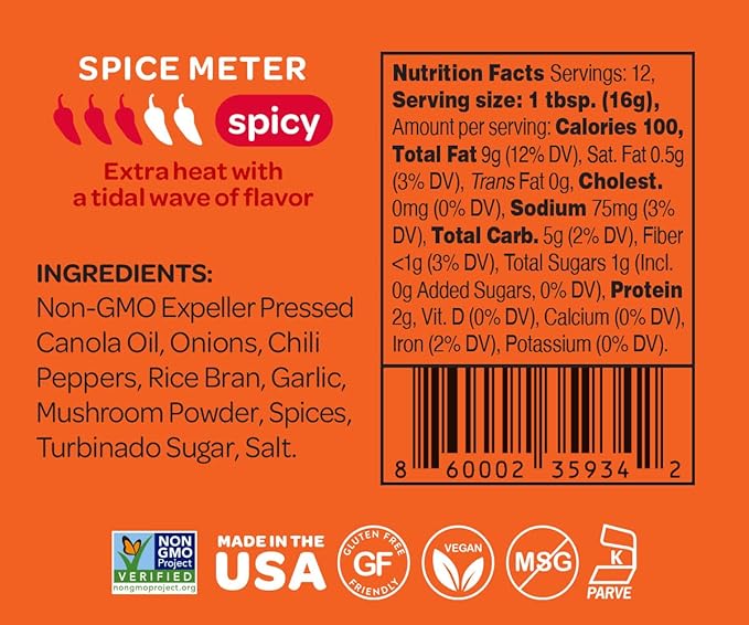 Mr Bing Chili Crisp Variety Pack- Spicy & Mild - Delicious & Flavorful Chili Oil- Made in USA Chili Paste Hot Sauce - Gluten Free, Vegan, No MSG - Pack of 2 (7 oz.) Jars