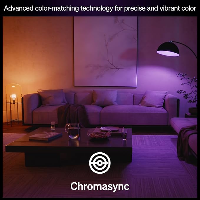 Philips Hue Smart LED A19 Bulb 2-Pack, White Color Ambiance, E26 Base, 7.2W, Full Spectrum Light 1000K-20000K, 810 Lumens, Dimmable, Works with Alexa, Google,& Apple Home