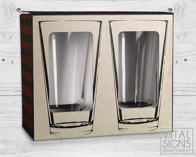 Alterd Industries Lawyer Gifts - Attorney Gift lawyer gifts for Men Court Case women office Pint Beer Whiskey Glasses Decanter Scales of Justice Law Office (Pair of Pint Glasses, Scales of Justice)